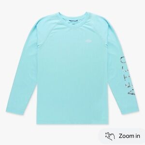 AFTCO Youth Samurai Performance LS Shirt in Clearwater Heather